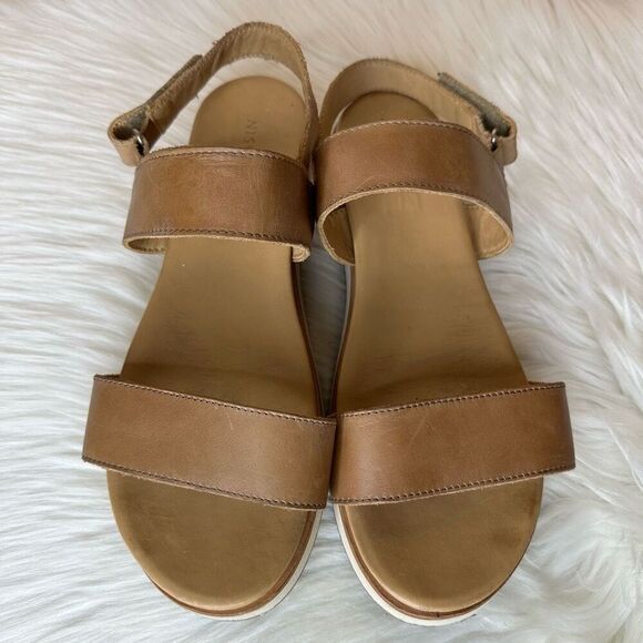 Nisolo Go-To Platform Sandals In Almond Size 9.5 - Picture 11 of 13